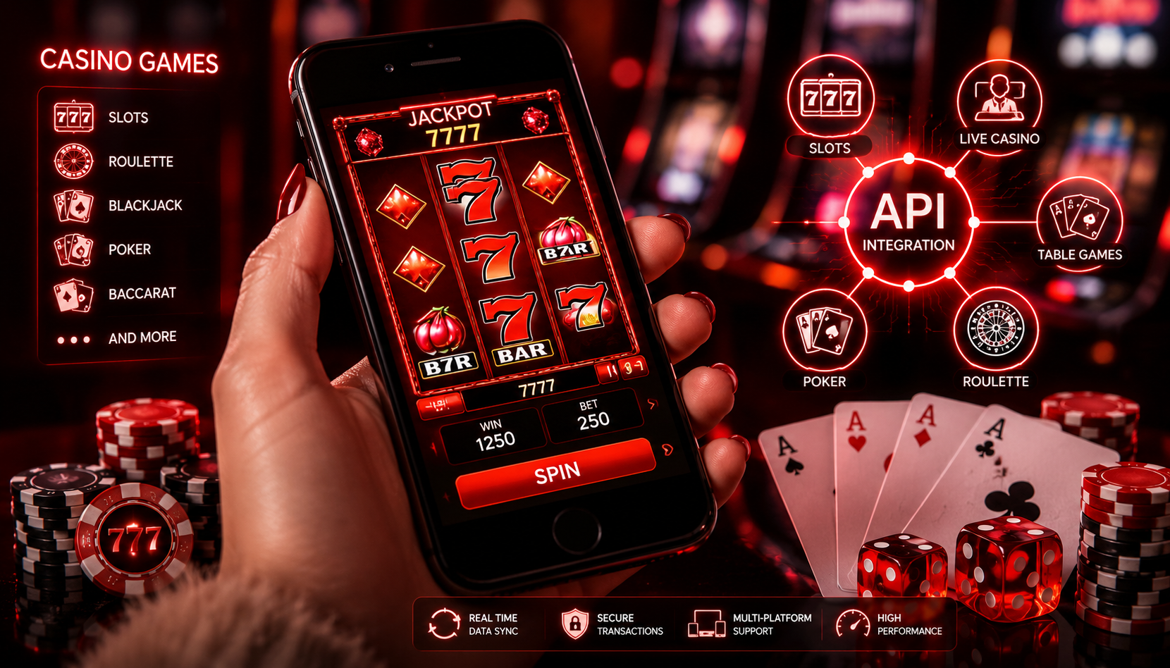 Casino games integration