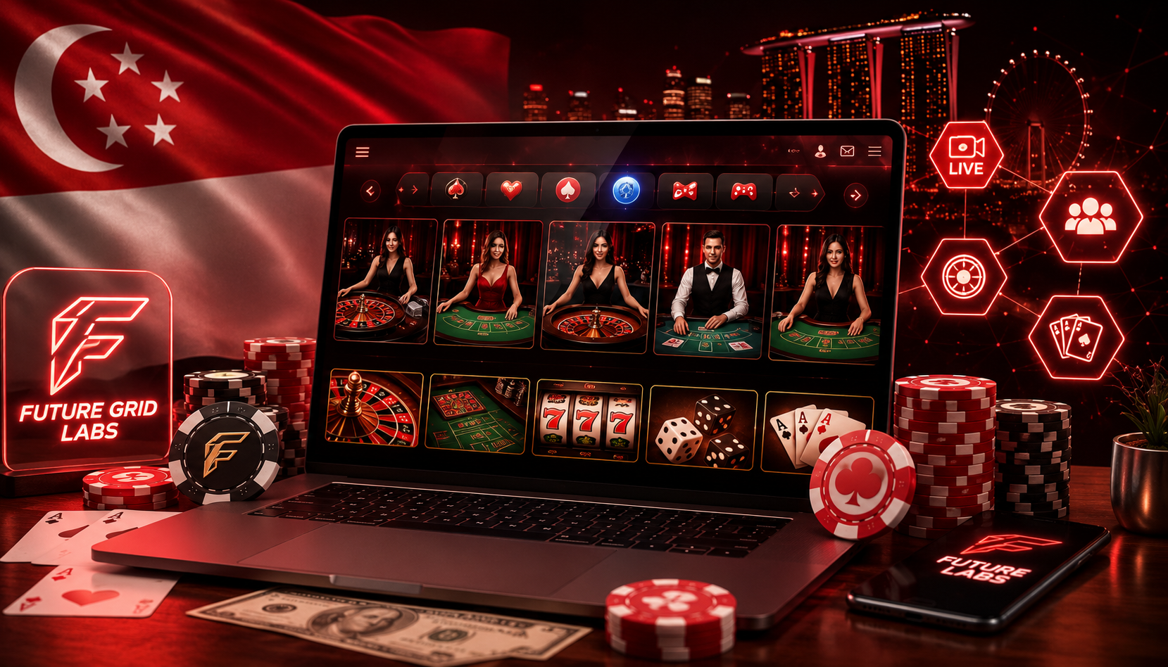 Live Casino Software Providers in Singapore
