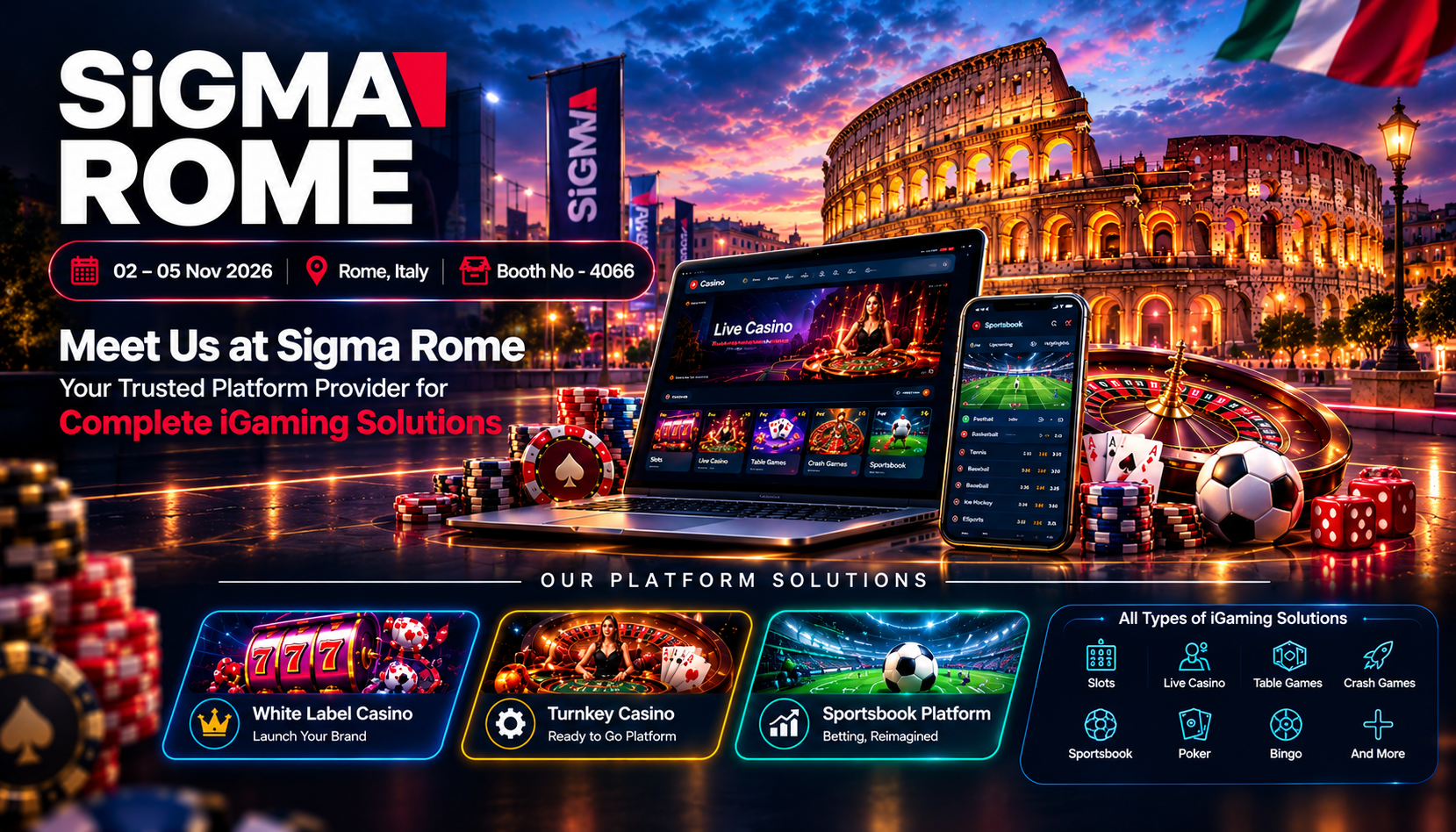iGaming Platform Provider at SIGMA Rome
