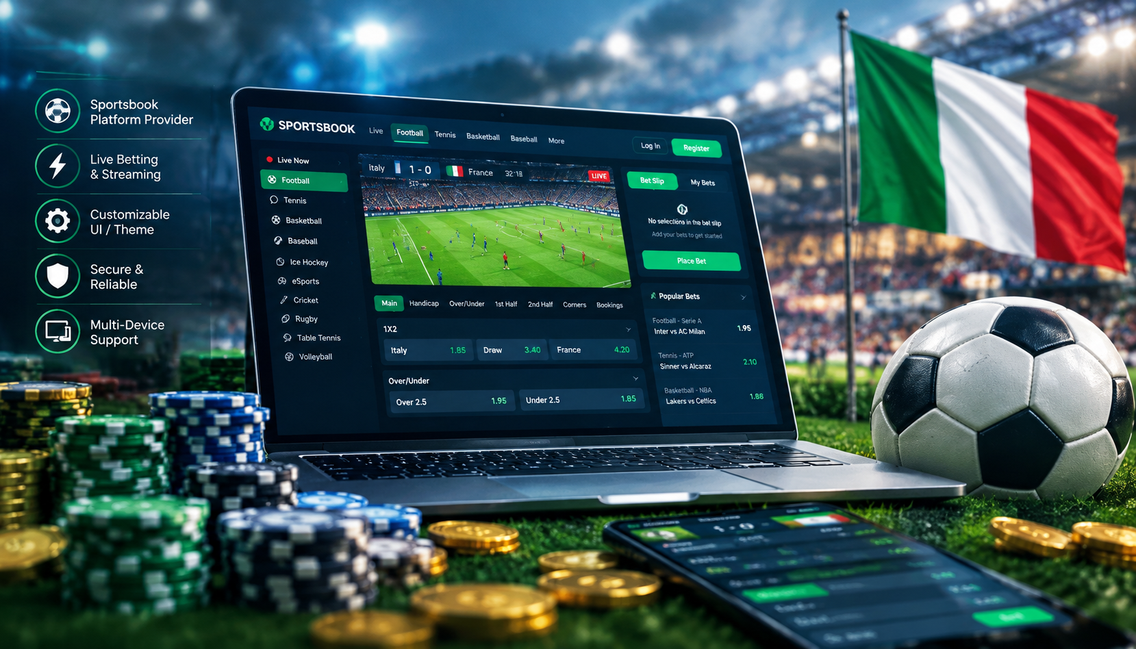 Sportsbook solution in Sigma Rome